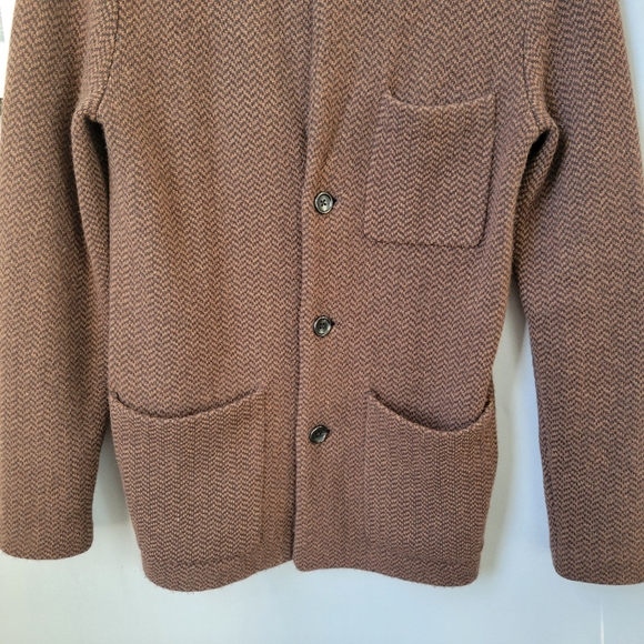 J. Crew Cashmere Herringbone Jacquard Blazer Jacket XS - Picture 8 of 14